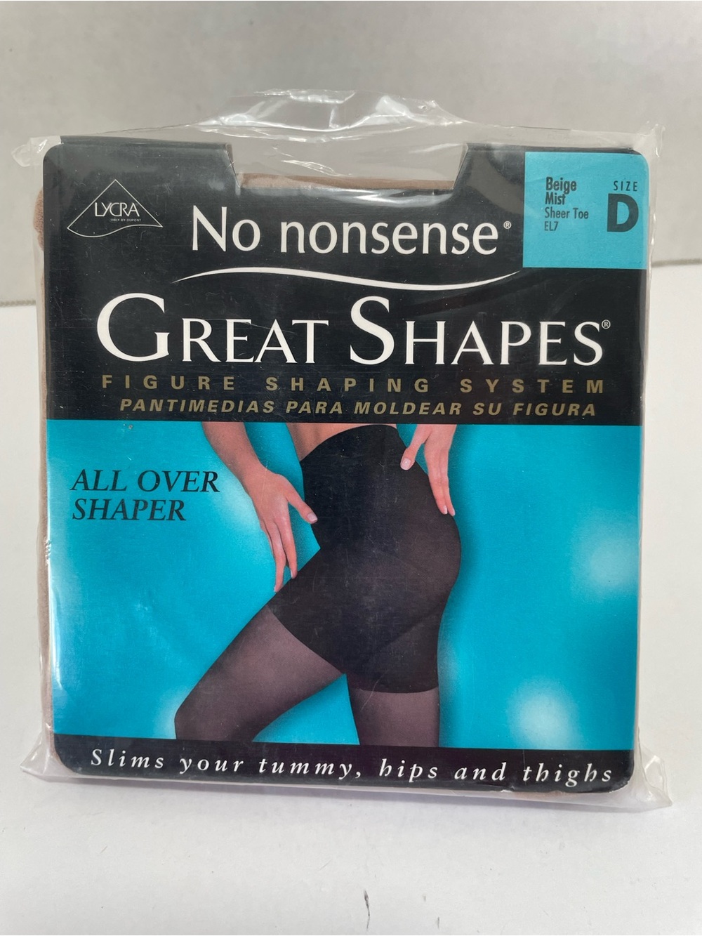 No Nonsense Great Shapes All Over Shaper - Beige Mist (Size D) NIP